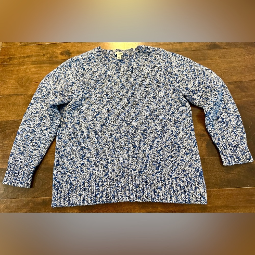 🌟Women’s LL Beam Marled Blue Crewneck Sweater